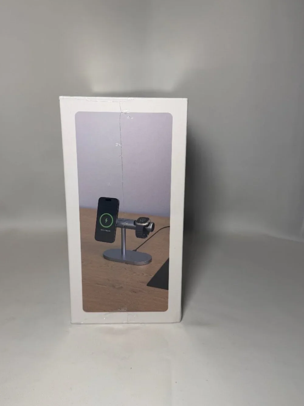 Ivanky Qi2 Certified 4-in-1 Wireless Charging Stand 15W Fast Charging Silver NIB